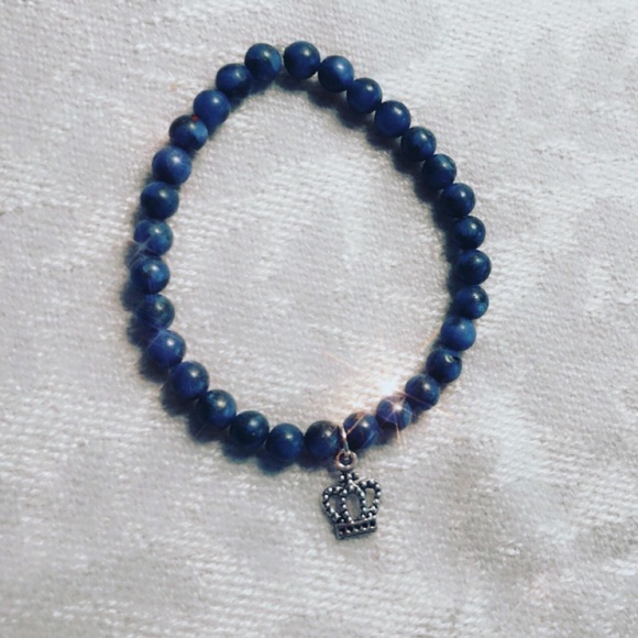 Royal Blue Lapis Lazuli Stretchy Healing Bracelet